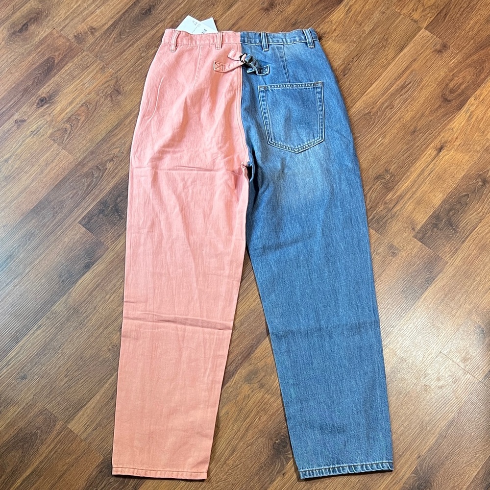 Chic free people x sandrine rose Colorblock Women Boyfriend Jeans - 26 in waist - Picture 12 of 13